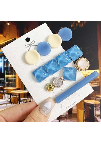 S14 1 Takım Moda Inci Akrilik Saç Klipleri Kadın Kızlar Için Geometrik Tokalarım Tokalar Hairgrips Şapkalar Saç Aksesuarları Takı (Yurt Dışından) fiyatları