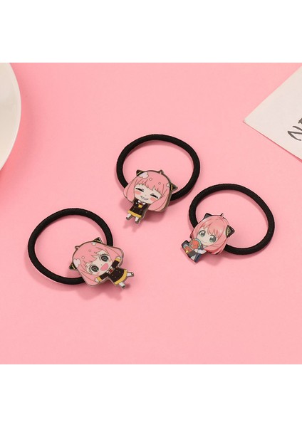 Sarı 1 Adet Anime Casus x Aile Elastik Saç Bantları Kızlar Için Sevimli Anya Yor Loid Akrilik Standı Saç Bağları Dekorasyon Gençler Için Lastik Bant (Yurt Dışından) modelleri