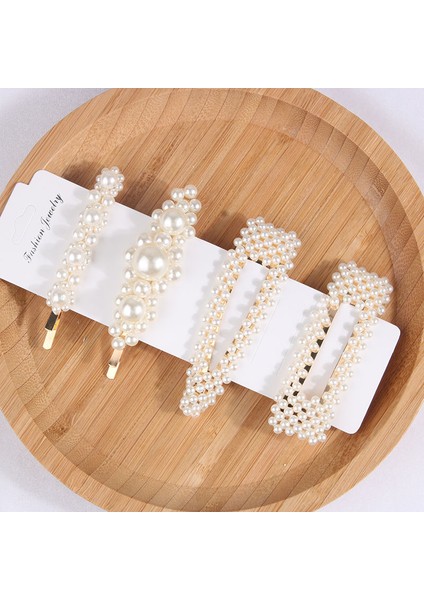 25 Altın Renk 5 Adet/takım Moda Inci Saç Tokası Snap Düğmesi Saç Tokası Kadınlar Için Tatlı Inci Firkete Saç Tokası S Takı Bayan Barrette Sopa (Yurt Dışından) fırsatları