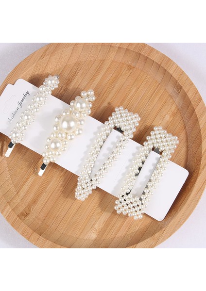 25 Altın Renk 5 Adet/takım Moda Inci Saç Tokası Snap Düğmesi Saç Tokası Kadınlar Için Tatlı Inci Firkete Saç Tokası S Takı Bayan Barrette Sopa (Yurt Dışından) indirimleri