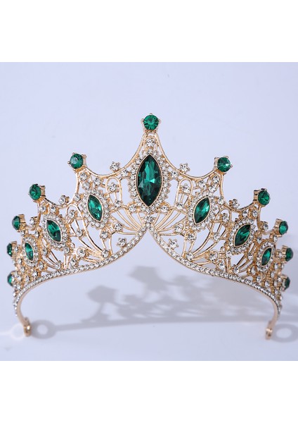 Style4 Barok Düğün Kafa Bandı Kristal Gelin Taçlar ve Tiaras Saç Takı Aksesuarları Kadın Taklidi Şapkalar Kraliçe Diadem (Yurt Dışından) fiyatları