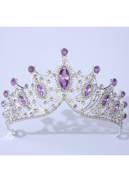 Style4 Barok Düğün Kafa Bandı Kristal Gelin Taçlar ve Tiaras Saç Takı Aksesuarları Kadın Taklidi Şapkalar Kraliçe Diadem (Yurt Dışından) modelleri