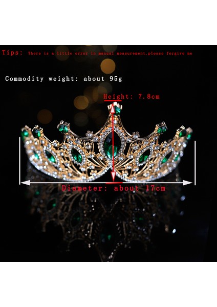 Style4 Barok Düğün Kafa Bandı Kristal Gelin Taçlar ve Tiaras Saç Takı Aksesuarları Kadın Taklidi Şapkalar Kraliçe Diadem (Yurt Dışından) indirimleri