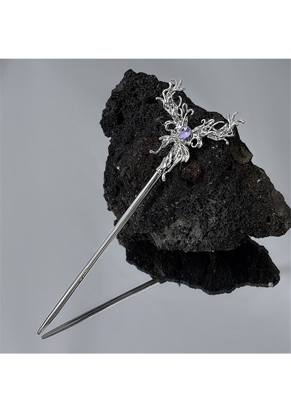 Stil 2 Moda Kelebek Saç Sopa Kadınlar Için Kabuk Saç Tokası Pimleri Minimalist U Şekli Kızlar Tokalar Saç Bun Maker Şapkalar (Yurt Dışından)