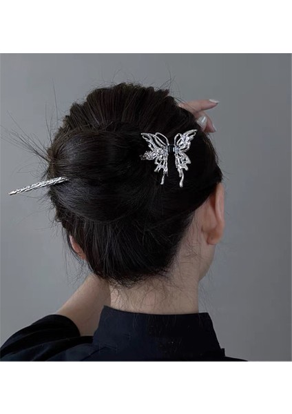 Stil 2 Moda Kelebek Saç Sopa Kadınlar Için Kabuk Saç Tokası Pimleri Minimalist U Şekli Kızlar Tokalar Saç Bun Maker Şapkalar (Yurt Dışından) fiyatları