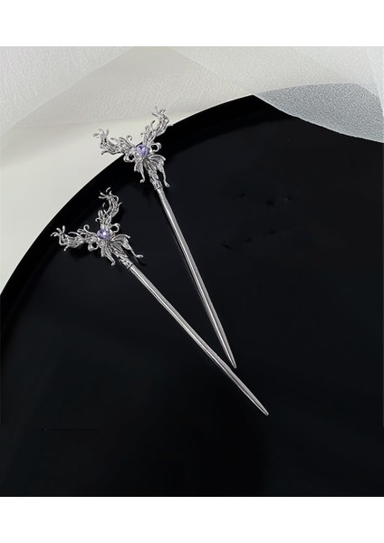 Stil 2 Moda Kelebek Saç Sopa Kadınlar Için Kabuk Saç Tokası Pimleri Minimalist U Şekli Kızlar Tokalar Saç Bun Maker Şapkalar (Yurt Dışından) fırsatları