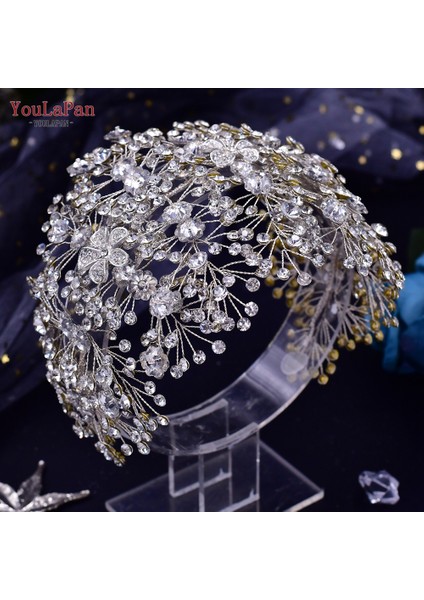 S-Taç Küpe Topqueen HP240 Altın Düğün Saç Takı Lüks Kristal Saç Süsler Taklidi Düğün Taç Kadın Tiara Pageant Bandı (Yurt Dışından) modelleri