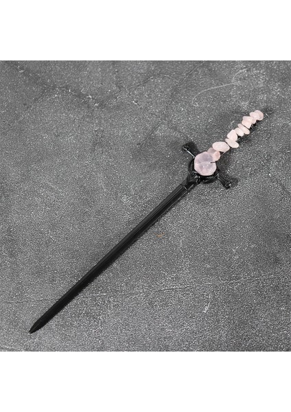 Fz-El Yapımı El Sanatları Vintage Cadı Değnek Sihirli Değnek Kristal Firkete Cadı Şube Jeanne D'arc Saç Sopa Wiccan Gelin Düğün Hediyesi (Yurt Dışından)