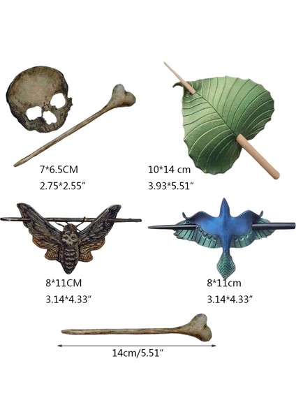 1 Adet Skul2 Cadılar Bayramı Retro Cadı Saç Tokası Ejderha Ölüm Kafa Kafatası Güve Saç Sopa Celtics Gotik Firkete Pagan Saç Takı Hediye (Yurt Dışından) indirimleri