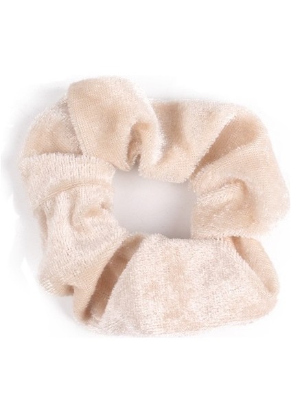 Buff Kadife Scrunchies Saç Kravat Aksesuarları Elastik Saç Bantları Kızlar Için Saç Aksesuarları (Yurt Dışından)