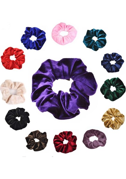 Buff Kadife Scrunchies Saç Kravat Aksesuarları Elastik Saç Bantları Kızlar Için Saç Aksesuarları (Yurt Dışından) fiyatları