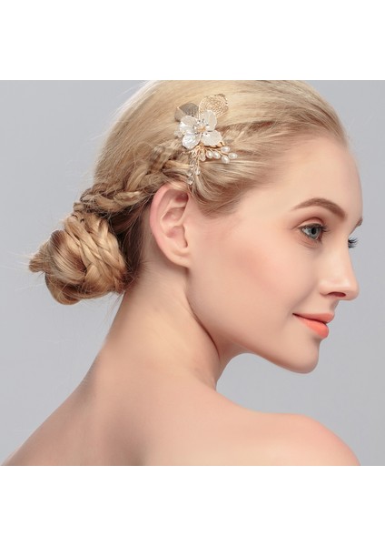 Altın HSJ3794G Efily Gelin Düğün Saç Aksesuarları Kristal Çiçek Saç Combs Klipler Kadınlar Için Gelin Başlığı Nedime Parti Takı Hediye (Yurt Dışından) modelleri