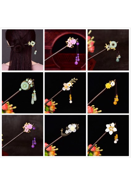 01 Soluk Yeşil Çin Etnik Antik Firkete Şapkalar Hanfu Püskül Prenses Adım Sarsıntı Antik Karakteristik Ahşap Renkli Sır Firkete (Yurt Dışından) fiyatları