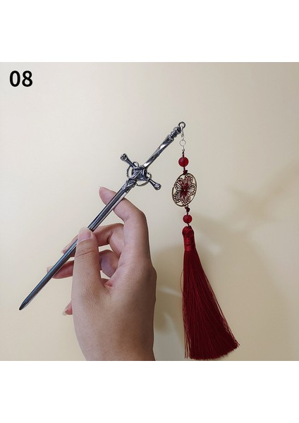 08 Vintage Kılıç Püskül Kolye Saç Sopa Kadınlar Için Çin Tokalar Disk Saç Çubukları Saç Çubuklarını Moda Saç Aksesuarları (Yurt Dışından)