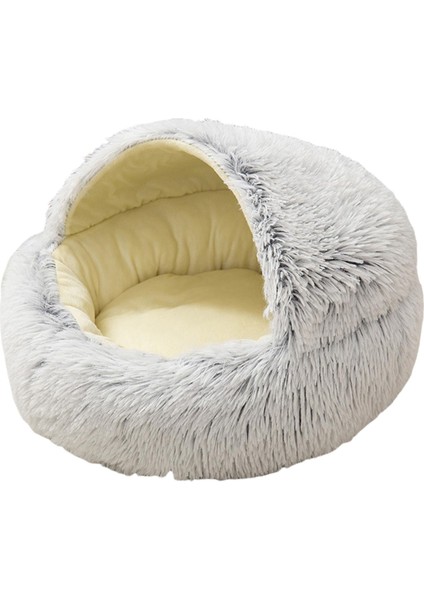 Modern Şak Ş Yuvarlak Pet Için Isınma Erteleme Uyku 60 cm Gri (Yurt Dışından)