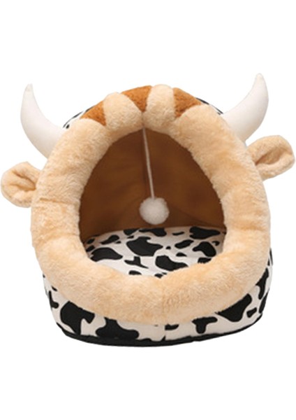 Pet Kedi Evi Köpek Yatakları Mağara Yuvası Kapalı Kış Ll Siyah - Beyaz (Yurt Dışından) fırsatları