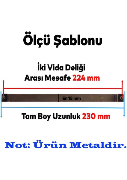 Mobilya Mutfak Dolabı Banyo Çekmece Dolap Kapak Kulpu Kulbu Antik Bakır 224 mm Metal Kulp