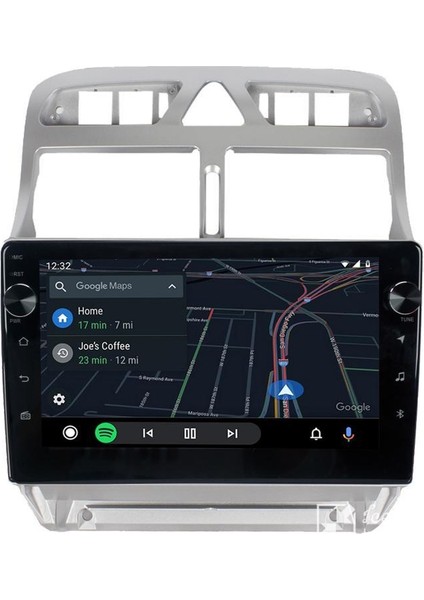 Peugeot 307 Android Multimedya Carplay Oem 4gb RAM+64GB HDD 2002-2013 Navigosyan Tuşlu Ekran