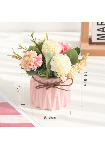 Simülasyon Ortanca Çiçek Aranjmanı Dekor (Yurt Dışından) fırsatları