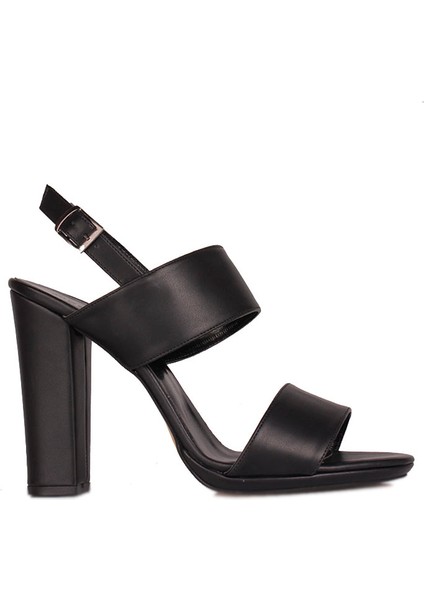 111035 014 Kadın Siyah Büyük & Küçük Numara Ayakkabı