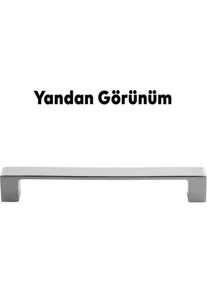 Mobilya Mutfak Dolabı Banyo Çekmece Dolap Kapak Kulpu Kulbu Krom 128 mm Metal Kulp