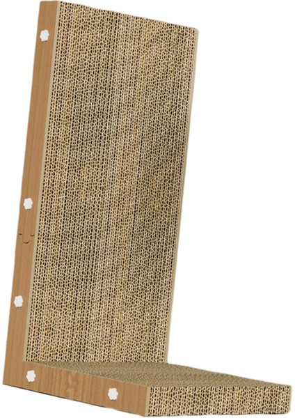 Kedi Scratcher Pet Kedi Oyuncak Aşınmaya Dayanıklı L Şekilli Kedi Tırmalama Tahtası Topsuz (Yurt Dışından)