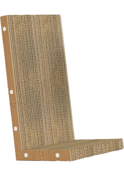 Kedi Scratcher Pet Kedi Oyuncak Aşınmaya Dayanıklı L Şekilli Kedi Tırmalama Tahtası Topsuz (Yurt Dışından)