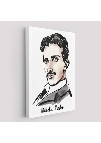 Nikola Tesla Dekoratif Kanvas Tablo 5917