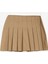 Yüksek Bel Bej Kadın Düz Kısa Etek A3WL-ETK2 2