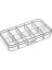 Sepeti 10 Bölmeli Kapaklı Organizer Kutu 132X69X22 mm 2