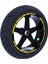 Moto Gp Stili Reflektif Sarı Jant Şeridi Sticker Çınar Extreme 1