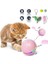 Iç Mekan Interaktif Top Işığı Için Kedi Oyuncakları Catnip Komik Kovalayıcı Silindir (Pembe) (Yurt Dışından) 1