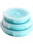 Yuvarlak Bento Kutusu Öğle Yemeği Kutusu Silikon Katlanır Gıda Konteyner Açık Mavi 350/500/800 ml 3 Parça Set (Yurt Dışından) 1