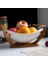 Nordic Art Seramik Meyve Kase Salata Kase Bambu ile Ahşap Standı Minimalist Oturma Odası Yemek Masası Snack Tatlı Saklama Kasesi | Yemekler ve Amp;tabaklar (Yurt Dışından) 2
