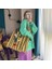 Kaprisli Palyaço Büyük Kapasiteli Tuval Çantası, Seyahat Crossbody El Taşıma Bir Omuz Çizgili Tote Çanta (Yurt Dışından) 2