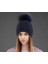 Kadınlar Çift Güverte Örme Yün Şapka Kış Doğal Rakun Kürk Sıcak Kapaklar Kadın Pom Pom Şapka Bayanlar Moda Skullies Kasketleri Kap | Sıcak Kap | Pom Pom Şapka Beanie Cap (Yurt Dışından) 4