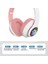 Kablosuz Sevimli Kedi Kulak Kulaklık Bluetooth Kulaklık LED Stereo Müzik Kask Telefonu Mıc ile Flaş Işıkları Kulaklık Çocuklar Için Hediyeler | Bluetooth Kulaklık ve Amp;kulaklıklar (Yurt Dışından) 3