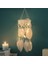 LED Işık El Yapımı Rüya Yakalayıcı Tüylü Asılı Dekorasyon Zanaat Hediye Beyaz Oda Dekor Dreamcatcher | Rüzgar Çanları ve Amp;asılı Süslemeler (Yurt Dışından) 2