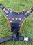 Köpek göğüs tasması hakiki deri siyah taba göğüs ölçüsü:50-90cm ayarlamalı boyun ölçüsü:40-60cm dog harness GT1-33 4