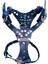 Köpek göğüs tasması hakiki deri metal trok zımbalı siyah göğüs ölçüsü:30-65cm boyun ölçüsü:30-50cm ayarlamalı dog harness GT1-29 2