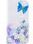 Desen Baskı Pu Deri Folio Xiaomi Redmi Için Telefon Kapağı Not 7s /not 7-Blue Kelebek (Yurt Dışından) 2