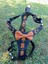 Köpek göğüs tasması hakiki deri siyah papyonlu göğüs ölçüsü:30-55cm boyun ölçüsü:25-40cm ayarlamalı dog harness GT1-28 4