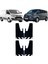 Ford Transit Tourneo Custom Siyah-Beyaz Fosforlu 4'lü Paçalık Çamurluk Tozluk FRD0FX02801 1
