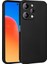 Xiaomi Redmi 12 Kılıf Mat Renkli Yumuşak Premier Silikon Kapak Siyah 1