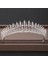 Gümüş Düğün Taç Saç Takı Gelin Başlığı Kadın Barok Rhinestones Kristal Tiaras Gelin Parti Taçlar Düğün Saç Aksesuarları (Yurt Dışından) 5