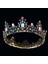 H014 Gümüş Renkli Kmvexo Barok Kraliyet Kraliçe Taç Renkli Jöle Kristal Rhinestone Taş Düğün Tiara Kadınlar Için Kostüm Gelin Saç Aksesuarları (Yurt Dışından) 2