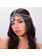 Gümüş Yeşil Boho Rhinestone Alın Bandı Saç Aksesuarları Kadınlar Için Saç Tokası Saç Süsü Tiara Frontlet Hint Bohemia Saç Takı (Yurt Dışından) 3