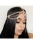 Gümüş Yeşil Boho Rhinestone Alın Bandı Saç Aksesuarları Kadınlar Için Saç Tokası Saç Süsü Tiara Frontlet Hint Bohemia Saç Takı (Yurt Dışından) 5