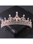 Gül Altın Gül Altın Rengi Kristal Tiaras ve Taçlar Taklidi Balo Prenses Diadem Düğün Gelin Saç Aksesuarları Takı Taç Tiara (Yurt Dışından) 1