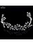 GKY211 Gümüş Gelin Düğün Saç Aksesuarları Kristal Inci Bantlar Saç Vine Saç Süsler Gelin Nedime Headdress Hairband Takı (Yurt Dışından) 2